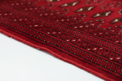 Central medallion detail of 2000s Torkaman rug from Iran / Persia