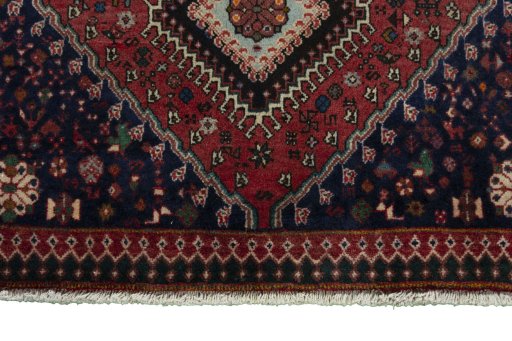 Central medallion detail of 2000s Yalameh rug from Iran / Persia