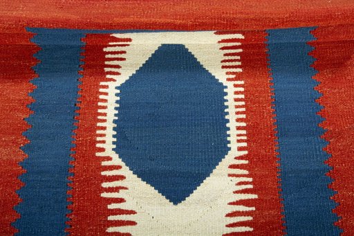 Full view of New Modern Design rug from Turkey, 194 × 106 cm in Red tones