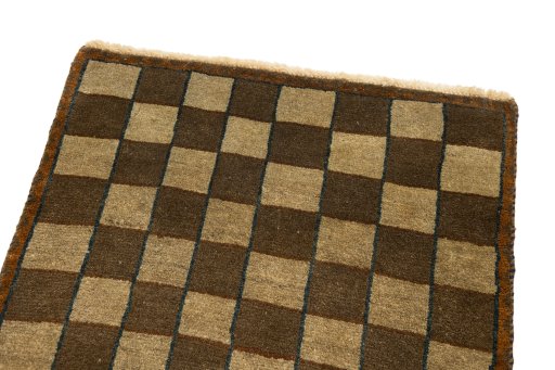 Surface texture of New Vintage rug with natural Wool and intricate pattern