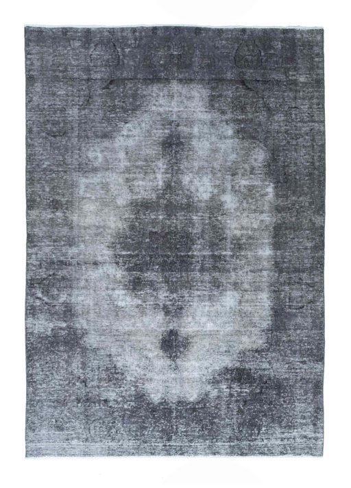 Full view of 1970s Vintage rug from Iran / Persia, 285 × 194 cm in Cream tones