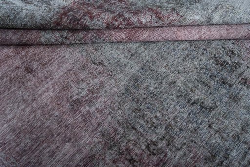 Close-up detail of 1970s Vintage rug from Iran / Persia showing Wool weave