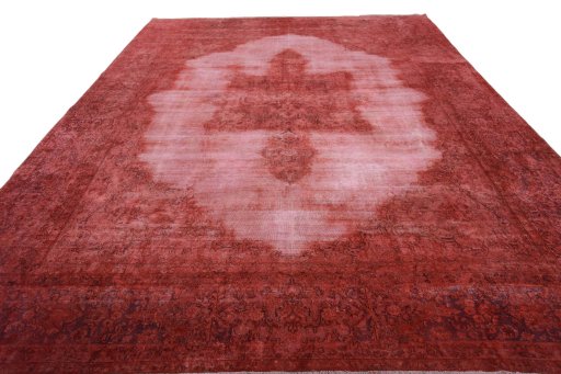 Surface texture of 1970s Vintage rug with natural Wool and intricate pattern