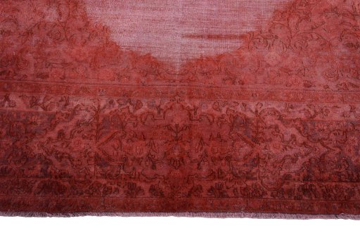 Full view of 1970s Vintage rug from Iran / Persia, 408 × 294 cm in Red tones