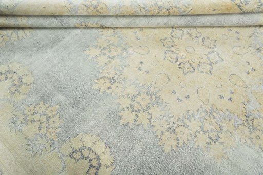 Close-up detail of 1970s Vintage rug from Turkey showing Wool weave