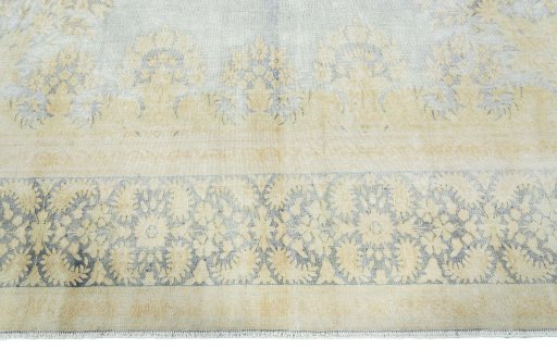 Full view of 1970s Vintage rug from Turkey, 400 × 295 cm in Blue tones