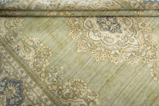 Close-up detail of 1970s Vintage rug from Turkey showing Wool weave