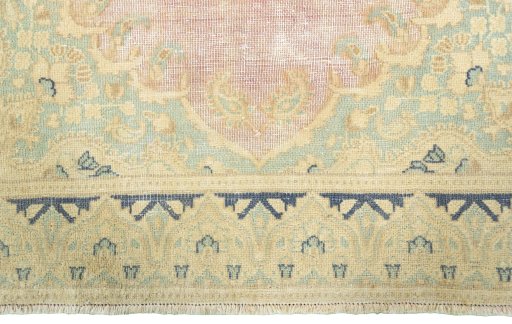 Full view of 1970s Vintage rug from Turkey, 209 × 114 cm in Red tones