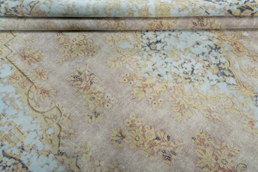 Full view of 1950s Vintage rug from Pakistan, 396 × 299 cm in Red tones