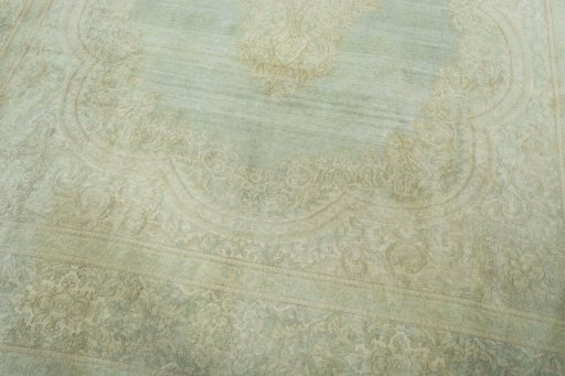 Close-up detail of 1970s Vintage rug from Pakistan showing Wool weave