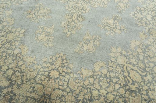 Close-up detail of 1970s Vintage rug from Pakistan showing Wool weave