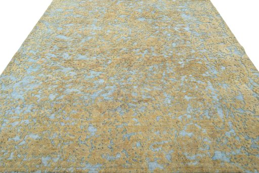 Surface texture of 1950s Vintage rug with natural Wool and intricate pattern