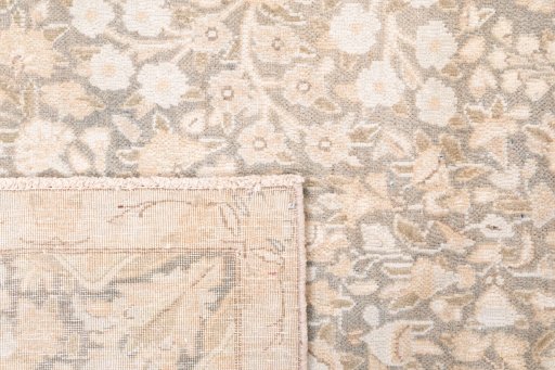 Close-up detail of 1955s Vintage rug from Iran / Persia showing Wool weave
