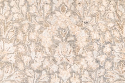 Full view of 1955s Vintage rug from Iran / Persia, 336 × 236 cm in Cream tones
