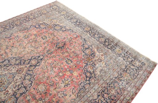 Surface texture of 1980s Vintage rug with natural Wool and intricate pattern