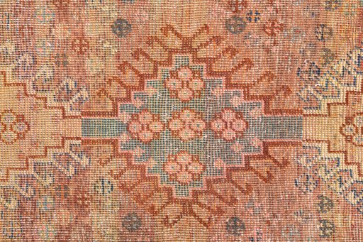 Full view of 1955s Vintage rug from Iran / Persia, 160 × 86 cm in Red tones
