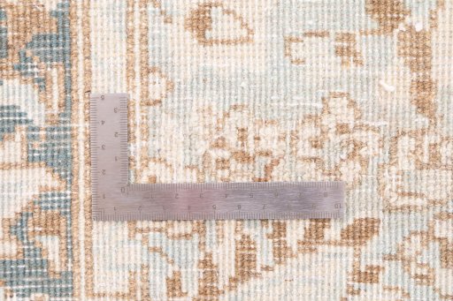 Full view of 1960s Vintage rug from Iran / Persia, 140 × 71 cm in Cream tones