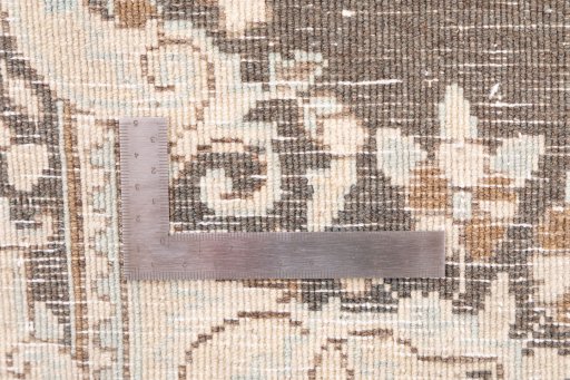 Full view of 1955s Vintage rug from Iran / Persia, 148 × 70 cm in Brown tones
