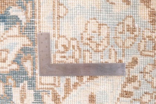 Full view of 1955s Vintage rug from Iran / Persia, 142 × 70 cm in Blue tones