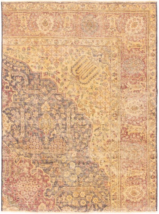 Full view of 1945s Vintage rug from Iran / Persia, 180 × 134 cm in Brown tones