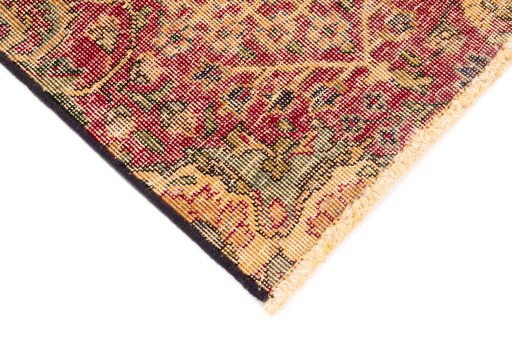 Central medallion detail of 1945s Vintage rug from Iran / Persia