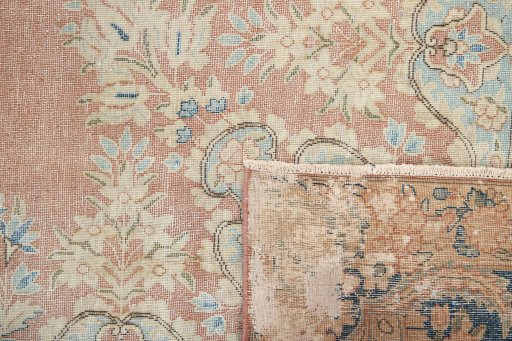 Full view of 1960s Vintage rug from Iran / Persia, 396 × 296 cm in Terracotta tones