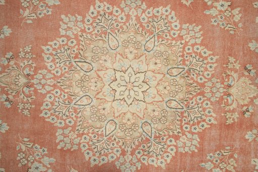 Full view of 1970s Vintage rug from Iran / Persia, 400 × 295 cm in Terracotta tones