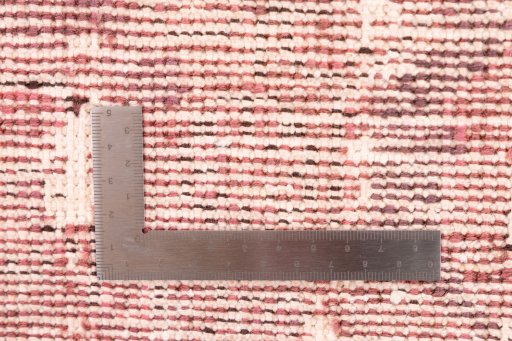 Full view of 1972s Vintage rug from Iran / Persia, 385 × 70 cm in Red tones