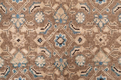 Full view of 1970s Vintage rug from Iran / Persia, 328 × 102 cm in Red tones