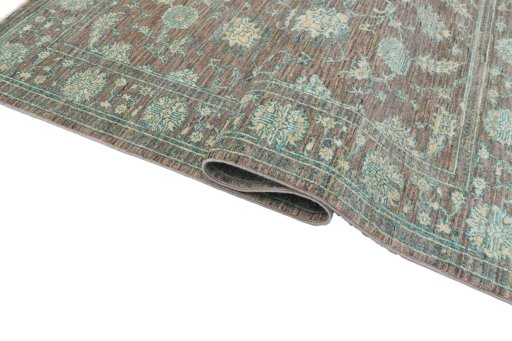 Close-up detail of New Farahan rug from Pakistan showing Wool weave
