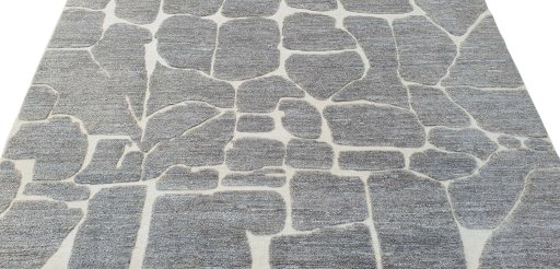 Surface texture of New Morocco rug with natural Wool and intricate pattern