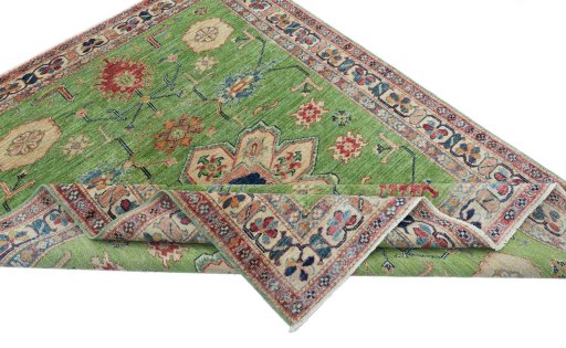 Central medallion detail of New Kazak rug from Pakistan