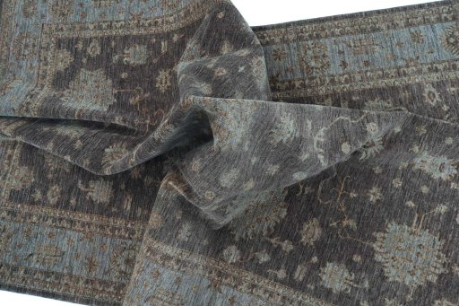 Full view of New Farahan rug from Pakistan, 303 × 200 cm in Brown tones