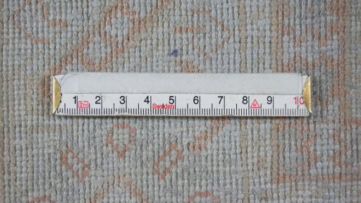 Full view of 1950s Kayseri Silk rug from Turkey, 173 × 122 cm in Gray tones