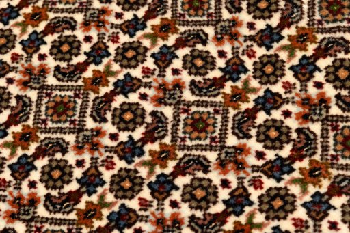 Central medallion detail of 2018s Tabriz Silk rug from Iran / Persia