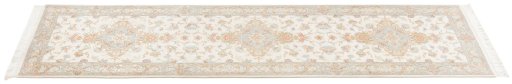 Central medallion detail of New Tabriz Silk rug from Iran / Persia