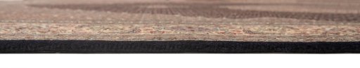 Corner detail of New Tabriz Silk rug showing border pattern and Wool pile