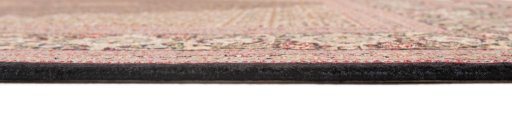 Close-up detail of New Tabriz Silk rug from Iran / Persia showing Wool weave