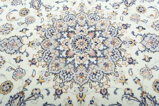 Central medallion detail of New Kashan rug from Iran / Persia
