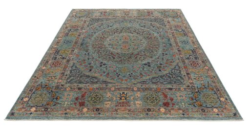 Surface texture of New Haj-jalili rug with natural Wool and intricate pattern