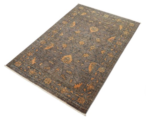Close-up detail of New Farahan rug from Pakistan showing Wool weave