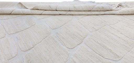Close-up detail of New Morocco rug from Pakistan showing Wool weave
