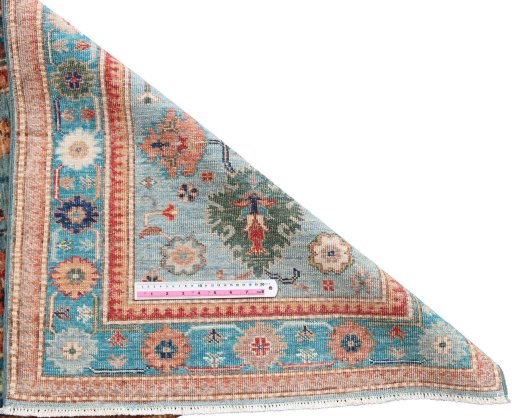Central medallion detail of New Kazak rug from Pakistan