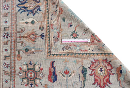 Central medallion detail of New Kazak rug from Pakistan