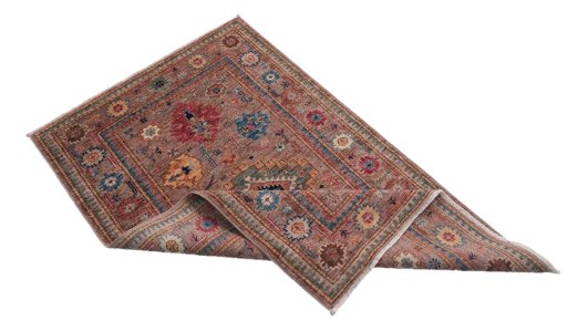 Central medallion detail of New Kazak rug from Pakistan