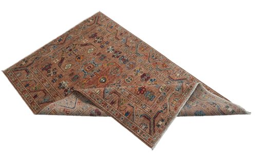 Central medallion detail of New Kazak rug from Pakistan