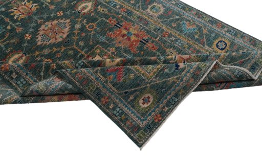 Central medallion detail of New Kazak rug from Pakistan