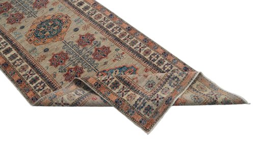 Central medallion detail of New Kazak rug from Pakistan