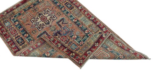 Central medallion detail of New Kazak rug from Pakistan