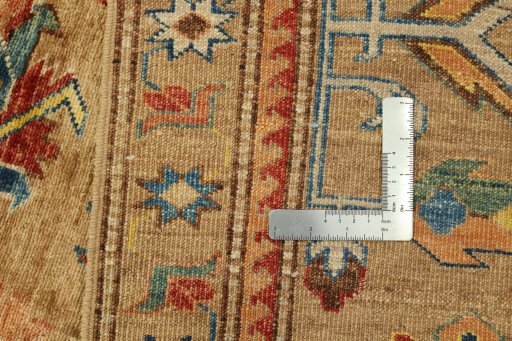 Central medallion detail of New Kazak rug from Pakistan